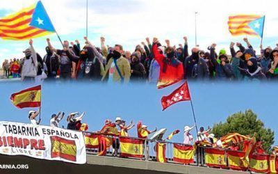 Varios tabarneses son agredidos al tratar de colgar una bandera de Tabarnia
