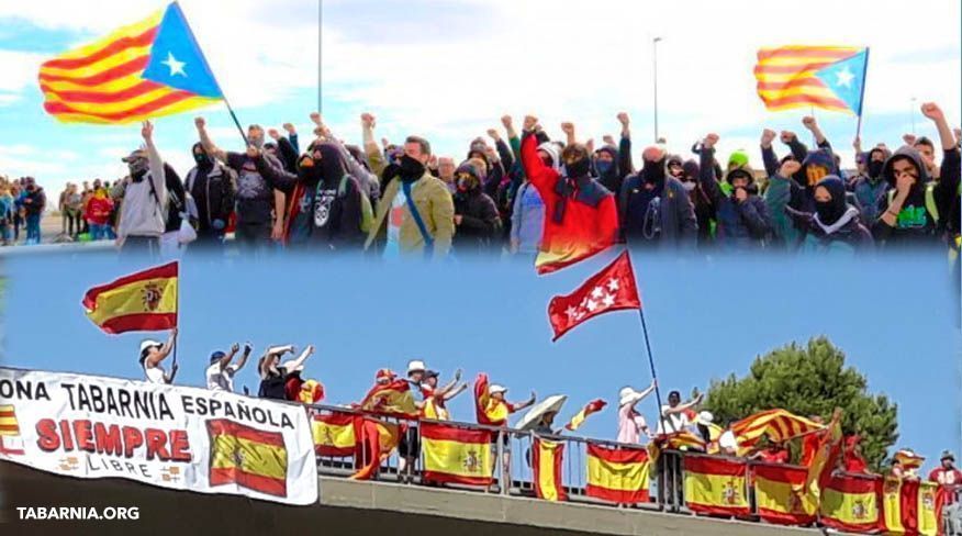 Varios tabarneses son agredidos al tratar de colgar una bandera de Tabarnia