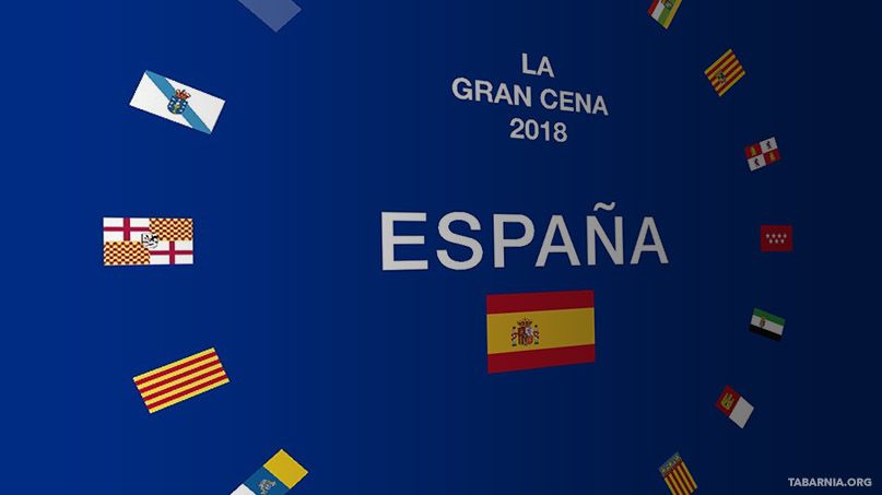 Se celebra La Gran Cena Española 2018 con sabor tabarnés
